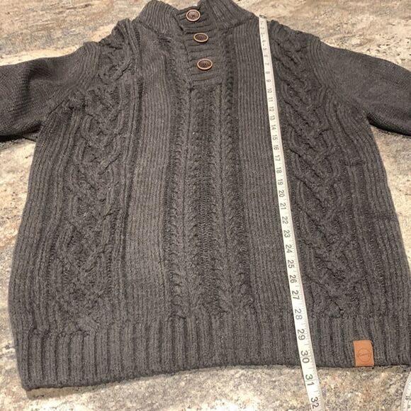 Weatherproof NWT Weatherproof Vintage Cable Knit Pullover Sweater Medium Gray - Picture 7 of 11